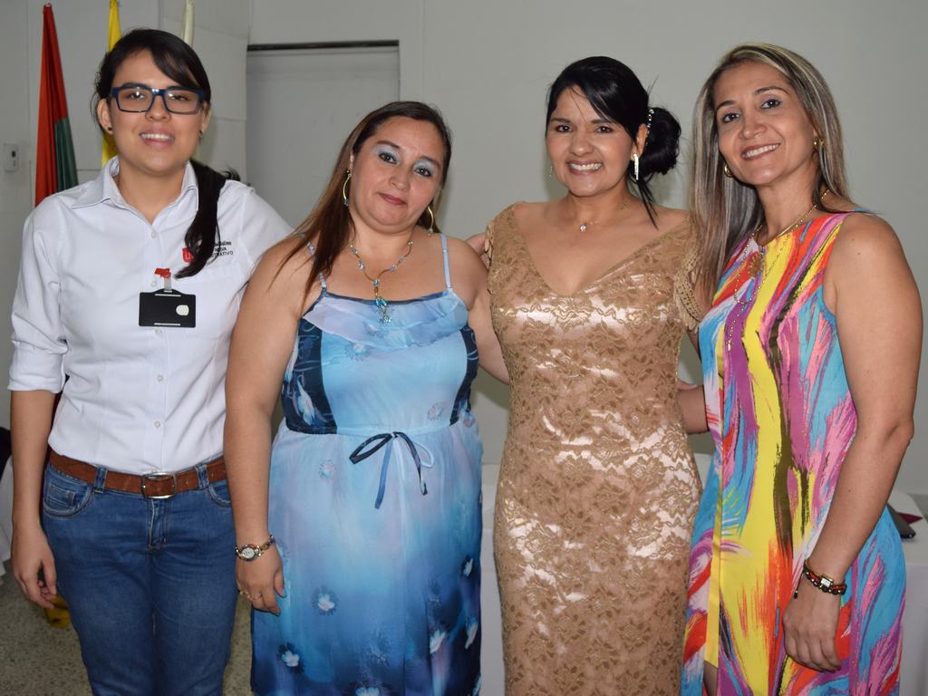 Daniela Andrea Cortez, Nury Consuelo González, Sandra Milena Lozano Vera y  Violedis Jiménez